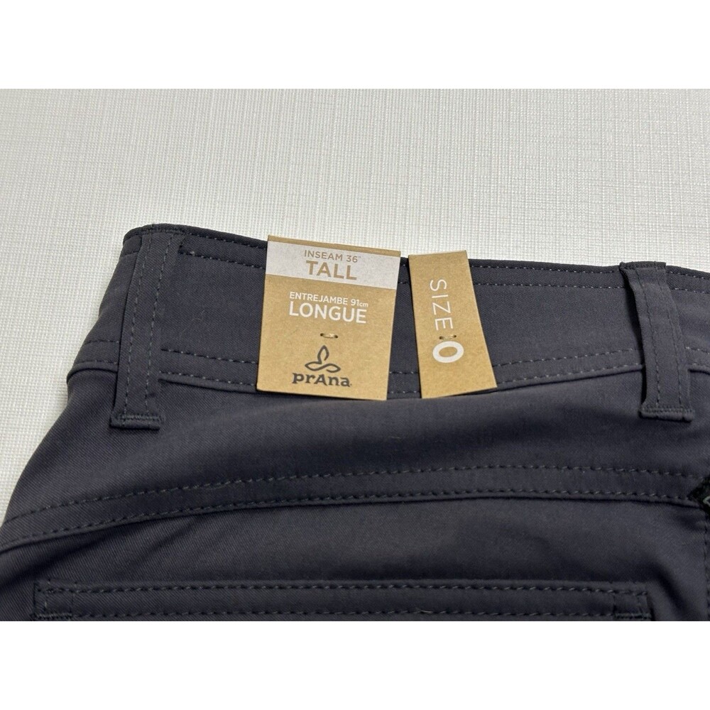 NWT Women's Prana Halle Pants Tall Size 0 x 36 Coal W4HATL11 - Picture 14 of 16